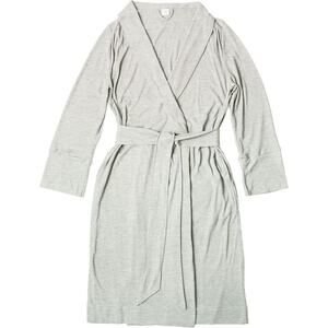 goumi  Bamboo Organic Cotton Womens Robe Gray NWT XL-XXL